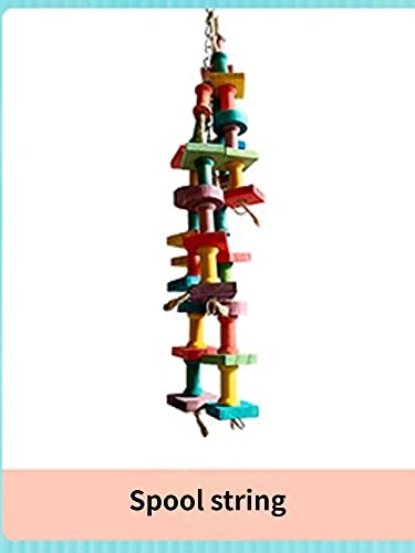 Image of Bird Spiral Rope Perch, Bird Hemp Rope Swing Perch, Bird Cage Stand Pole Accessories, Bird Standing Climbing Toy for Parrot Parakeet Budgies Lovebirds Cockatiels (Medium)