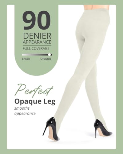 Image of MeMoi Brooklyn Flat Knit Sweater Tights for Women, Cotton Blend XS-6X