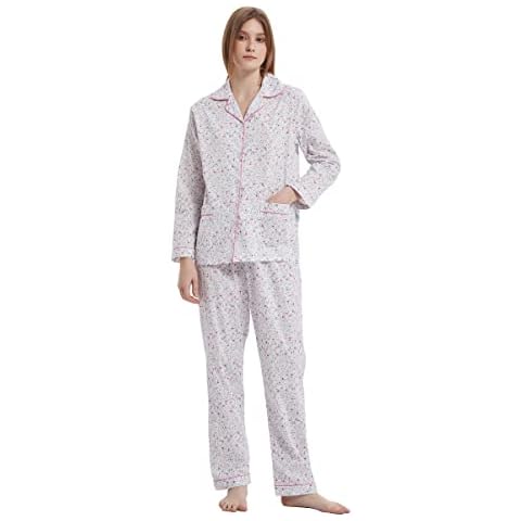 GLOBAL 100% Cotton Ladies Pyjamas Set Cover