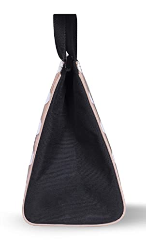 Image of kate spade new york Insulated Lunch Tote, White Dot | Cute Insulated Soft Cooler Bag, Adult Lunch Box with Silver Thermal Interior Lining and Mesh Storage Pocket