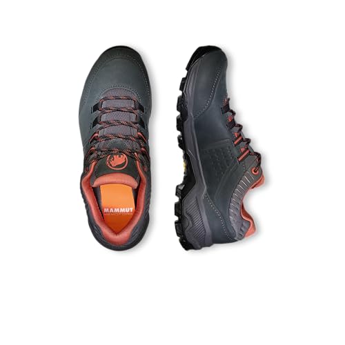Mammut Nova IV Low GTX Women | Wanderschuhe für Damen, Wasserdichte Trekkingschuhe, Outdoor Schuhe, Bergschuhe für Hiking & Trekking, Gore-Tex Freizeitschuhe | Black-Apricot Brandy, 6