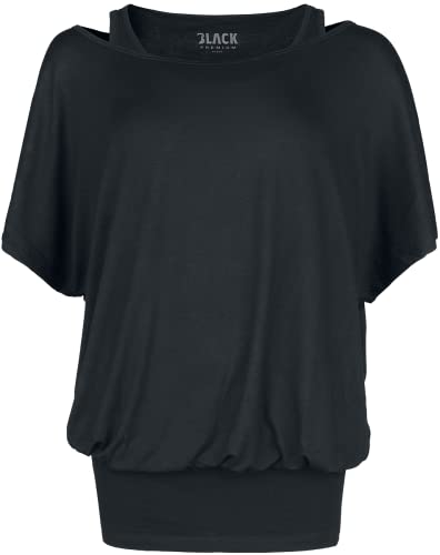 Black Premium by EMP Donna T-Shirt Nera a Doppio