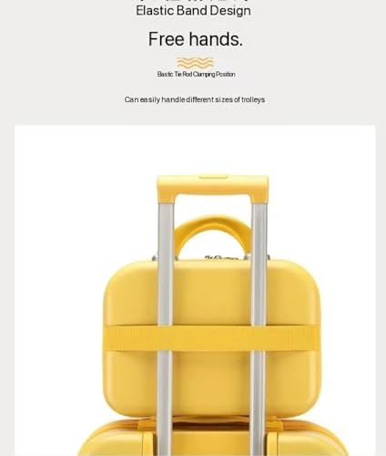 2 Piece Luggage Sets, 20"" Carry On Luggage and Cosmetic Cases Hardshell Suitcase Sets, Hardside Suitcase with Spinner Wheels4