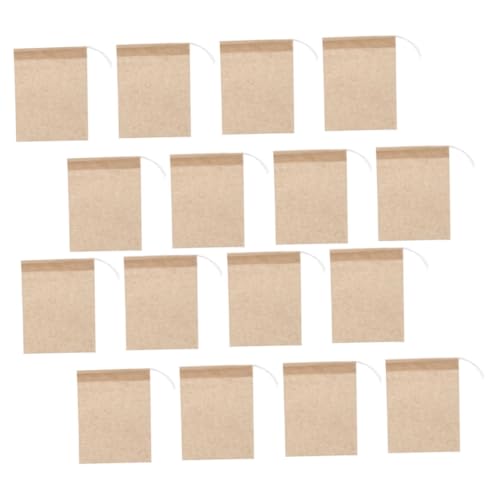 HOUDERCO 400個 使い捨てお茶パック 入り 無漂 不織ティーバッグ ハーブ ルースリーフ用 フィルターバッグ コーヒー 香辛料対応 煮出し可能で