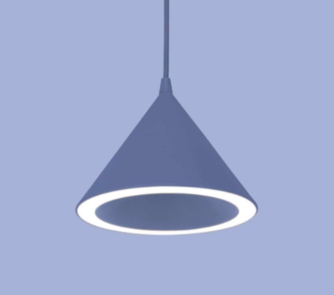 Lámpara de comedor nórdica moderna en metal azul con acabado creativo LWX 8