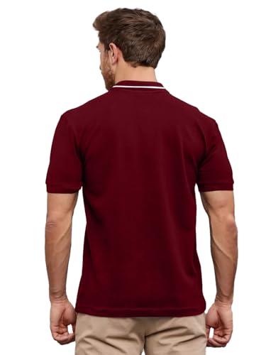 Image of LEOTUDE Men's Regular Fit Round Neck Colorblock T-Shirt for Men (Pack of 2)