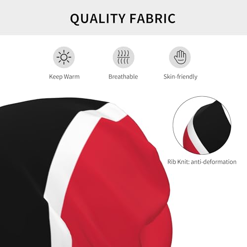 Flag of Trinidad and Tobago Children Hip Hop Knitted Hat Kids Elastic Leisure Knit Cap Warm Sleep Beanies Black3