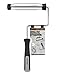 ROLLINGDOG 9 Inch Smooth Paint Roller Frame with 3PC Polyester Paint Roller Sleeves