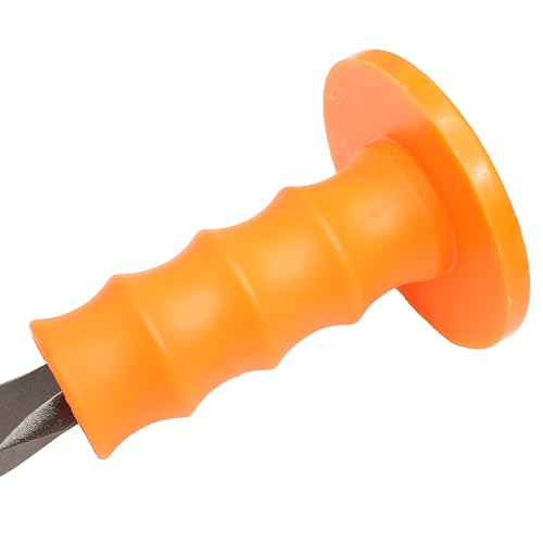 Image of Mayhew Tools 10605 Handguarded Cold Chisel, 3 /4 inch x 7 inch, Shot Blast Finish