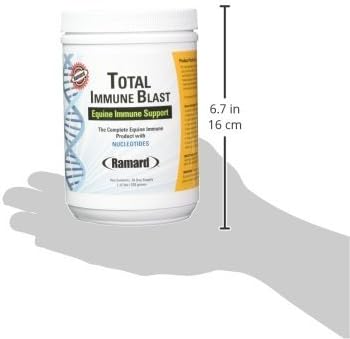 Miniatura 4 de Ramard Total Immune Blast - Apoyo inmunológico equino, suplemento de vitamina y polvo de caballo con zinc, selenio, Omega 3, Omega 6 y vitaminas con
