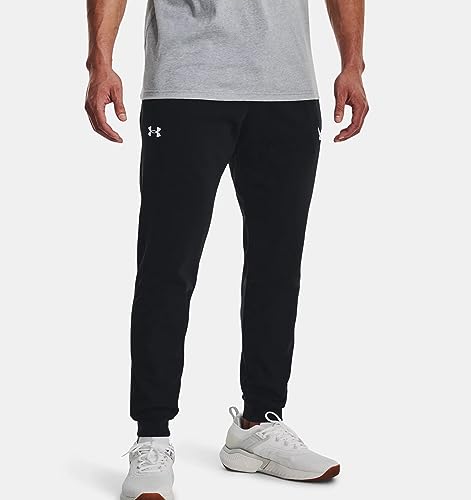 Under Armour Men's Project Rock Terry Joggers (as1, Alpha, m, Regular, Regular, Black/White - 002)4