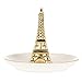 Cabilock Titulaire De Bijoux en Céramique Anneau Plat Tour Eiffel Bijoux Bijou Plateau Décoratif Accent Plateau Bracelet Montres Épingle À Cheveux Boucle D' Oreille Stand Organisateur pour