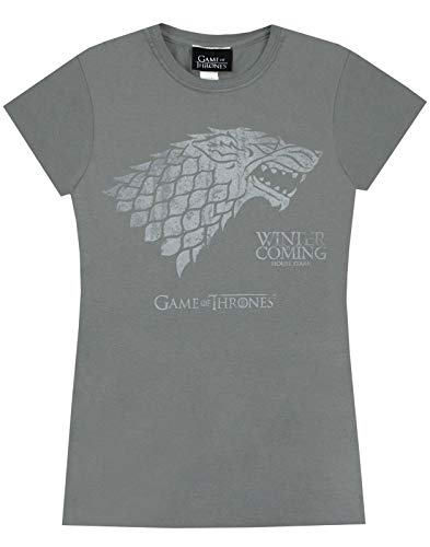 Game of Thrones Stark Winter is Coming Women's T-Shirt Charcoal