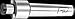 F&D Tool 30662-SEH-139B Shell Endmill Arbor44; Style B - Threaded for Draw Bar - 2 Bore Dia. x No.11 Brown & Sharpe Taper