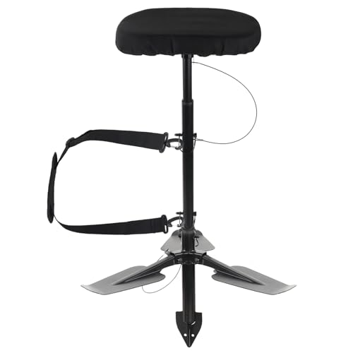 Boltfavo Marsh Seat for Duck Hunting,Padded Portable Hunting Chair with Adjustable Height,Comfortable Duck Hunting Gear,Detachable Legs,Portable with Carry Strap,Easy Assembly