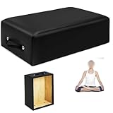 Pilates Reformer Box, Pilates Sitting Box, faltbar Pilates Reformer Box, Reformer-Zubehör, für die Verbesserung der Reichweite der Bewegung und Flexibilität,Schwarz