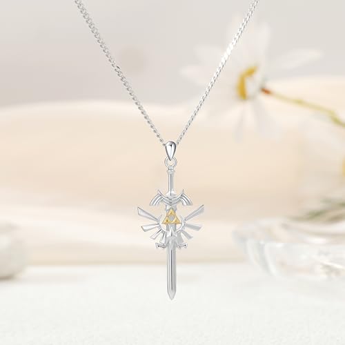 Sword Necklace Sterling Silver Legend of Z Jewelry Gifts for Men Women Boys s2