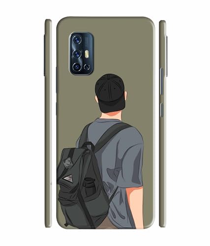 Image of School Boy College Boy Printed Hard Back Case Cover & Compatible for Vivo V17 (Multicolor) - D1813