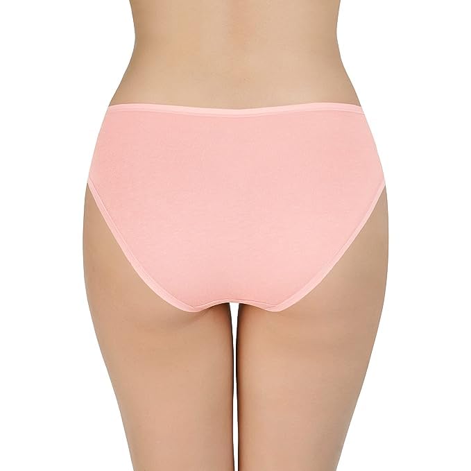 Image of LOURYN KOULYN Solid Low Rise Cotton Bikini Panty Pack(Pack of 3)
