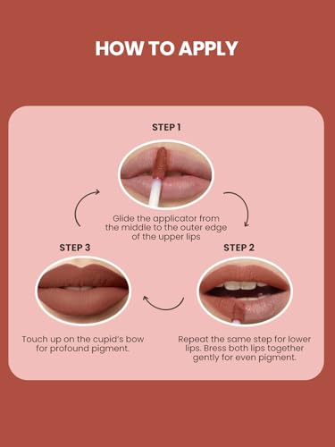 Image of INSIGHT Non Transfer Liquid Lipstick Kit - Nudes (Pack of 3) | Waterproof | Matte Finish | Transfer & Smudge Proof | Lightweight | 12 Hr Wear| Highly Pigmented 12 g