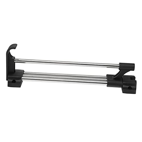 OUNONA Stainless Steel Retractable Wardrobe Rail Luxury B Type Clothes Hanger Closet Rod Silver Space Saving Design for Hanging Clothes Towels and Scarves Wardrobes and Storage Areas