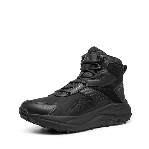 NORTIV 8 Men's Wide Toe Box Hiking Boots Low Drop Waterproof Outdoor Trekking Camping Shoes...