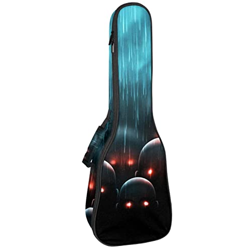 Housse pour ukulélé terrifiant zombie tête de mort pour concert soprano ténor, 58,4 cm, 10 mm d’épaisseur, doux… - Les Beatles, Paul McCartney, John Lennon, RIngo Starr, George Harrison Housse pour ukulélé terrifiant zombie tête de mort pour concert soprano ténor, 58,4 cm, 10 mm d'épaisseur, doux…