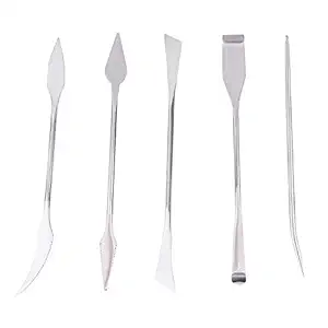 Durable 5pcs Clay Tools, Corrosion Protection Clay Carving Tools, Clay Carving Tools, Pottery Tools, Wooden Model Art Paint