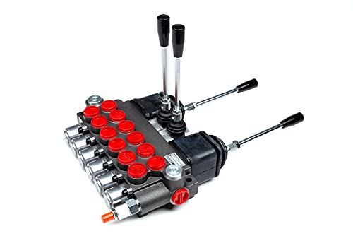 Chief P40 Directional Control Valve 22 Series - 4 Way 3 Pos Tandem Center - 6 Spool - Double-Acting Valve 10 Gpm 3625 Psi Sae 10 Inlet/Outlet, 220951 #TOP3