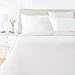 Produktbild Amazon Basics - Bettwäsche-Set, Satin - 155 x 220 cm / 80 x 80 cm x 2, Weiß