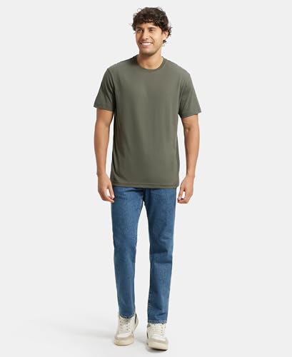 Image of Jockey 2714 Men Super Combed Cotton Rich Round Neck Half Sleeve T-Shirt