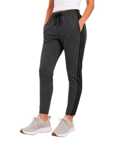 Image of Track Pants for Women with 2 Pockets | 1 Zip Pocket & 1 Open Pocket | Regular Fit Sports Lower for Women's | Gym Running Jogging Workout Casual Wear Track Pant