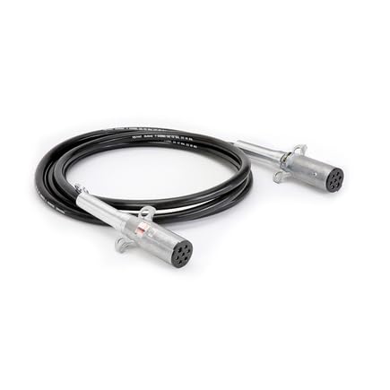 Velvac 590180 7 Way Straight Cable Assemblies 6/12, 1/10 Gauge, 5' Working Length