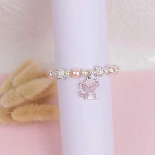 Image of Axolotl Gifts for Axolotl Lovers Birthday Gift Axolotl Necklace Bracelet Kawaii Jewelry for Who Loved Axolotl Easter Basket Stuffers