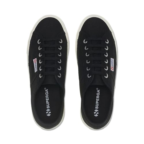 Image of Superga 2740 Platform Sneakers for Men and Women - Iconic Italian Men's and Women's Tennis Shoes with Breathable Canvas Upper, Non Slip Rubber Sole