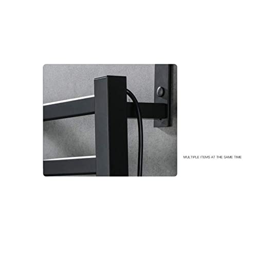 Toallero eléctrico de aluminio mate con diseño compacto para pared 2
