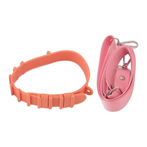 HOSEONFN アウトドア用ウォーターボトルホルダースリング、アクセサリー用ハンドルストラップ、ハンドキャリー、多機能バックル、耐久性のあるシリコン素材、8〜40オンスのボトルに適合 (オレンジ)