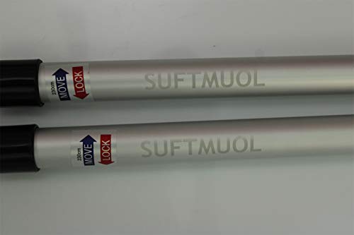 Suftmuol Telescoping Tarp Poles Set Of Two, Adjustable Aluminum Rods For Tent Fly Camping Shelter Awning Rv Car & Motorcycle Camping, Portable, Lightweight Replacement Tent Poles With Zipper Bag #TOP6