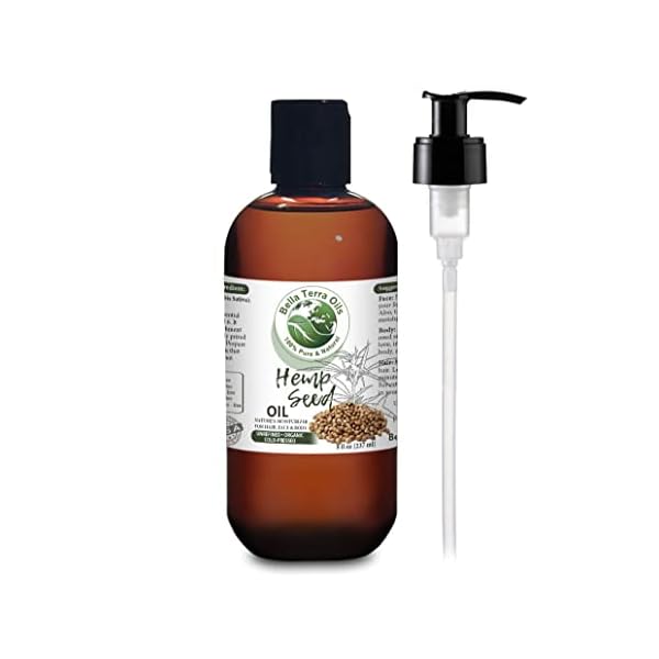 Hemp Seed Oil. 8oz. Relieves Symptoms of Eczema Psoriasis Rosacea Acne