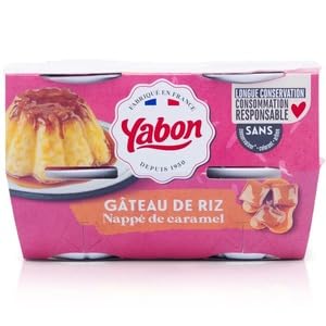 Yabon Gateau de Riz Au Caramel (Biscuite) 4x125g