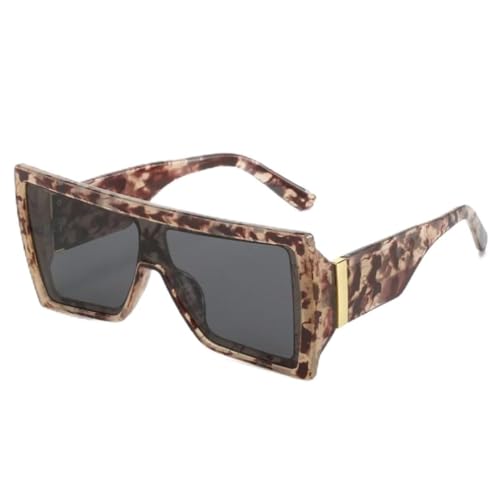 Lunettes de soleil monobloc pour masquer la fatigue avec une grande monture