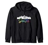 Photo Gallery skyline di seattle felpa con cappuccio Photo Gallery skyline di seattle felpa con cappuccio