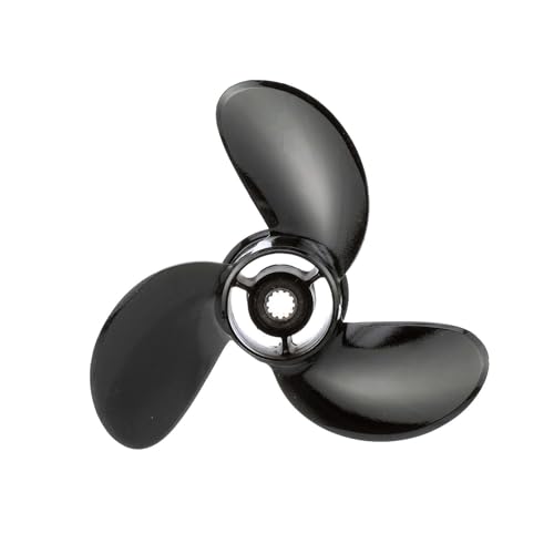 Image of Quicksilver Black Diamond 3-Blade Aluminum Propeller for Mercury and MerCruiser Engines