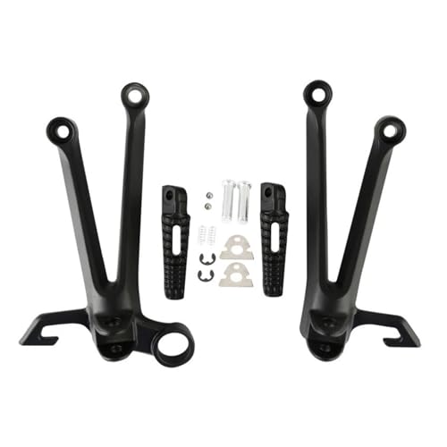 Repose-pieds arrière Suzuki GSXR1000 2005-2006 passager noir mat