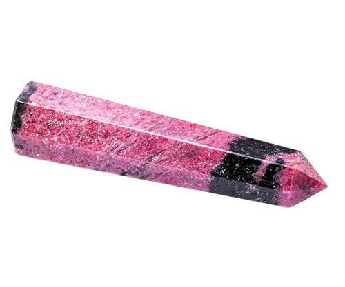 Image of Crystal Heaven Certified Rhodonite Crystal Tower Obelisk Point For Chakra, Healing And Balancing - Aaa Grade Original Certified Gemstone Agate For Reiki Meditation Yoga Spiritual (3-4 Inches)