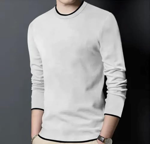 Image of Diaz Men Full Sleeve Cotton T Shirt | 100% Pure Cotton Solid Round Neck Tee| Regular Fit Comfortable Soft Fabric T Shirt |Casual Wear, Office Wear, Gym Wear, Travel & College Outfit-Pack of 1