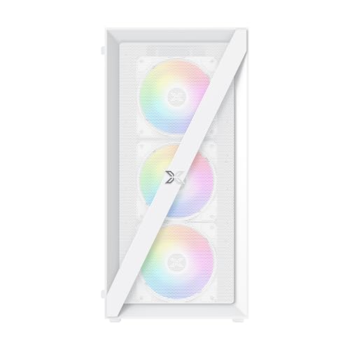 Xigmatek Blade Arctic ATX Gaming Case – Mid-Tower with ARGB Support & USB 3.0-White