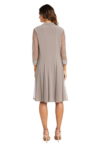 R&M Richards Womens Plus Embellished Evening Two Piece Dress3