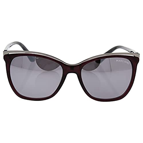 Guess By Marciano GM0745 Sunglasses - Shiny Bordeaux Frame, Smoke Mirror Lenses, 58 mm GM07455869C
