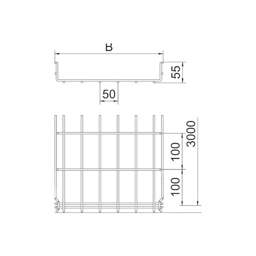 Plateau grille gr-magic 55x50 à emboîtement rapide Obo-bettermann - 4